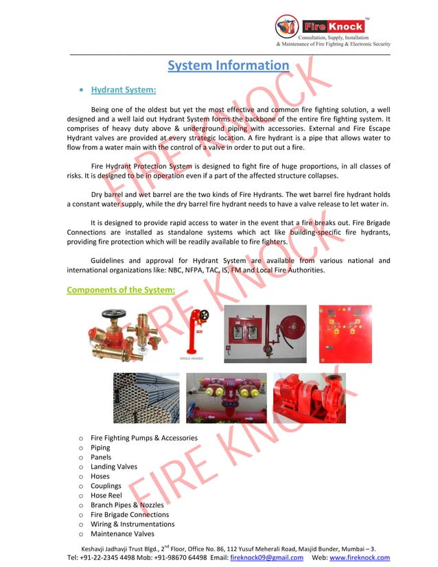 Fire hydrant system PDF