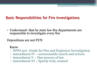 Fire Investigation Slideshow Fire investigation mythswith pictures | PPTX