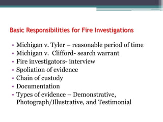 Fire Investigation Slideshow Fire investigation mythswith pictures | PPTX