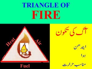 Heat Fuel Air TRIANGLE OF FIRE 