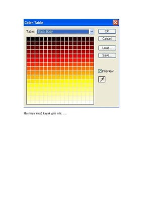 Hasilnya kira2 kayak gini nih: ….
 