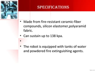 Fire fighting Robot