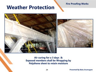 Fireproofing Processes Fire Proofing works | PDF