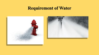 Requirement of Water
 