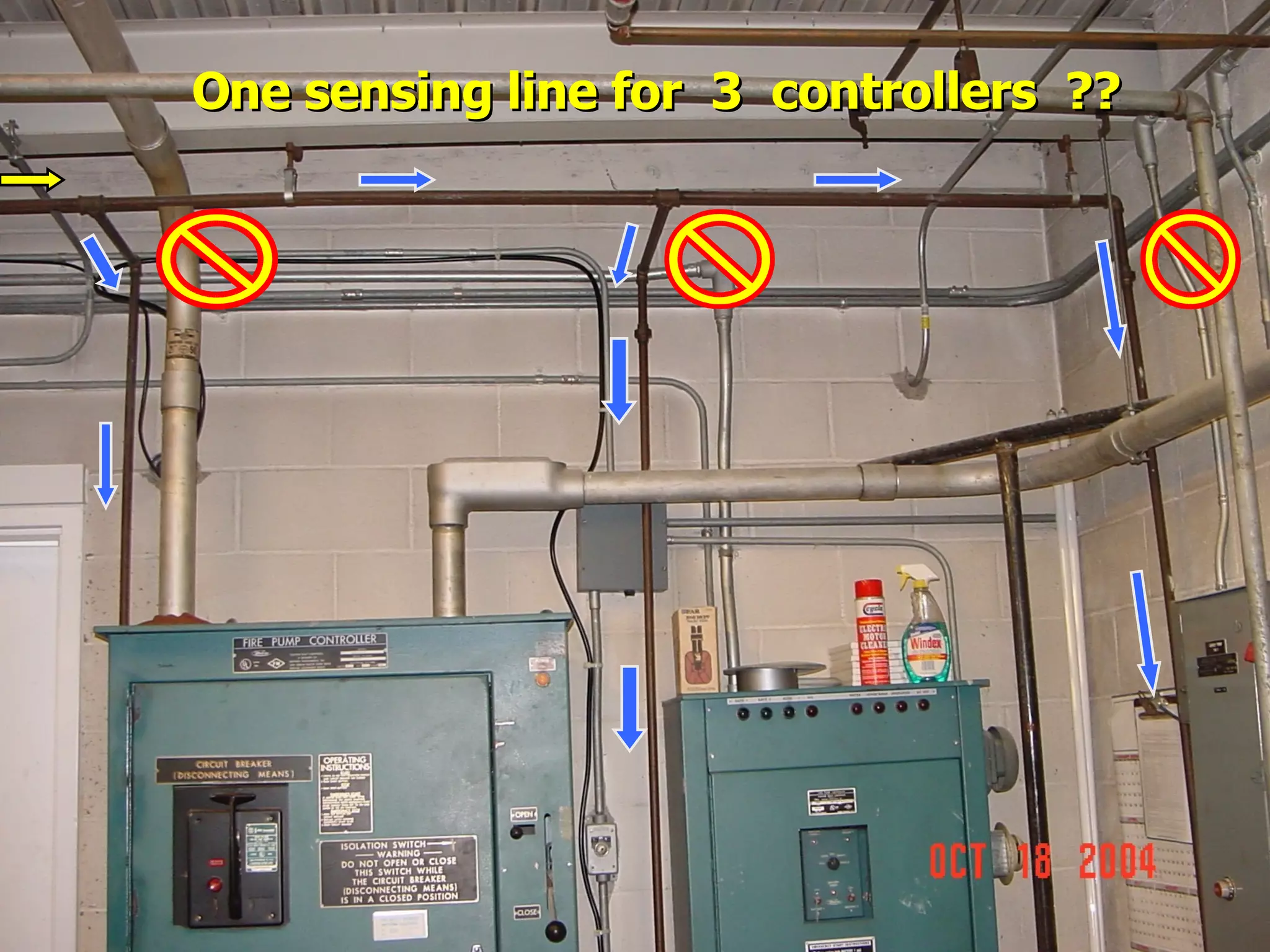 One sensing line for 3 controllers ??One sensing line for 3 controllers ??
 