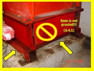 Base is not
Base is not
grouted!!!
grouted!!!
(6.4.1)
(6.4.1)
 