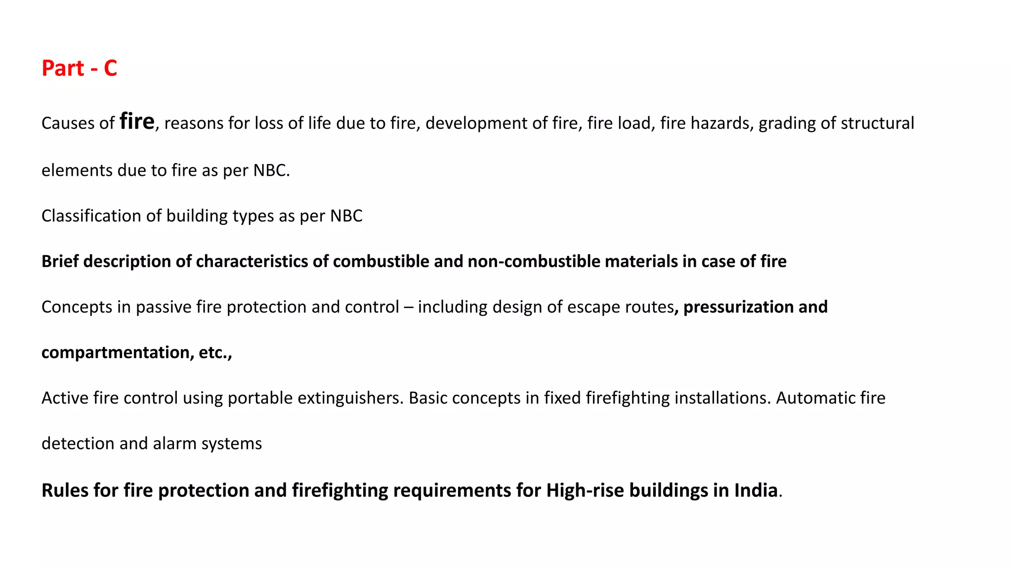 Fire regulations for buildings | PPTX