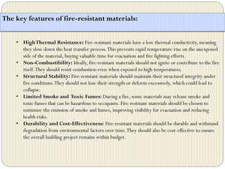 FIRE RESISTANT MATERIALS FOR STUDYING ARCITECTURE | PDF