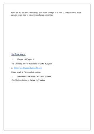Fire retardant coatings report 2017 | DOCX