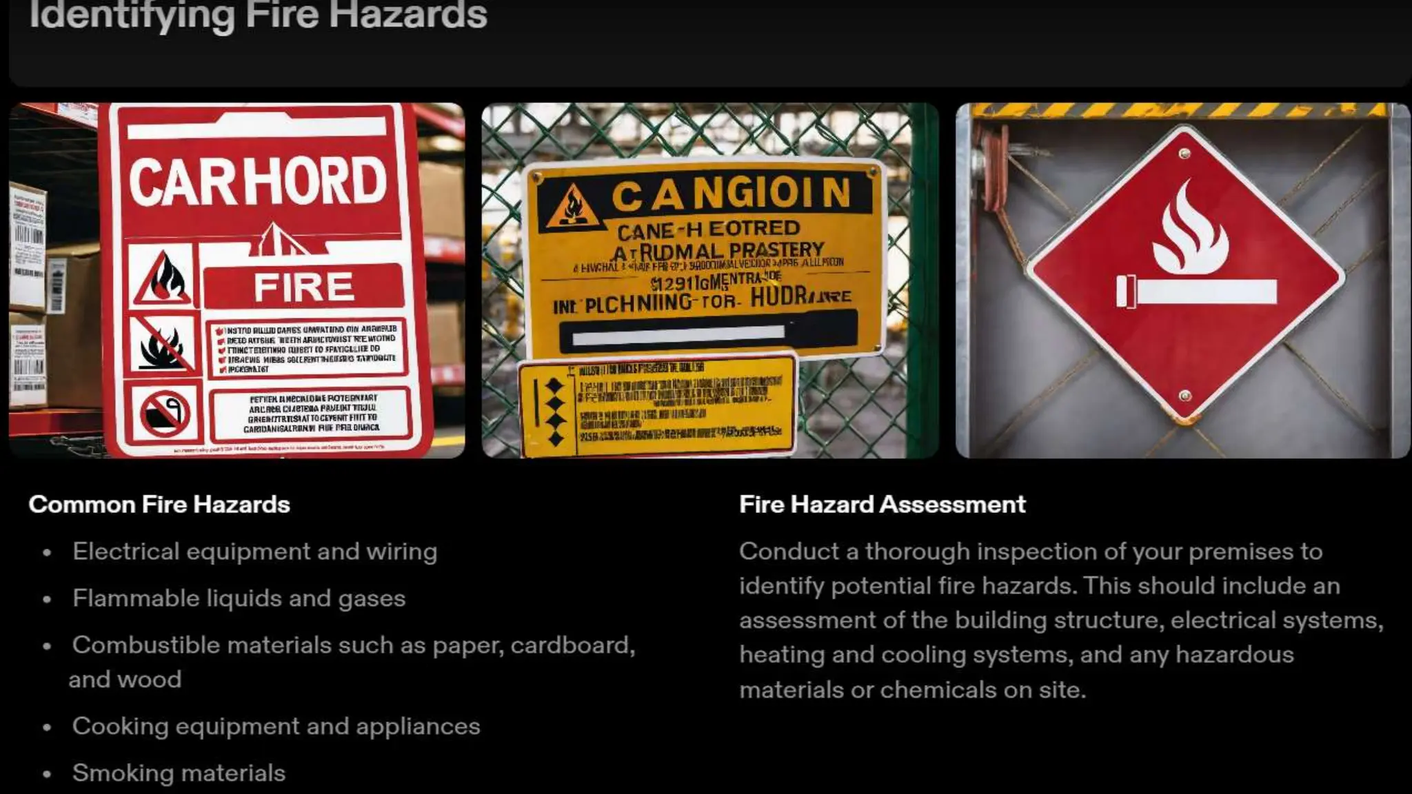 Fire Risk Assessment | PPTX