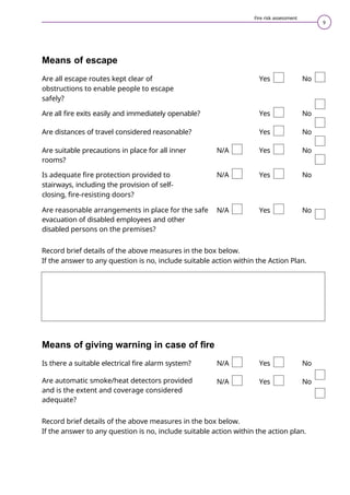 Fire Exits Risk Assessment Fire+risk assessment 5 step checklist.docx