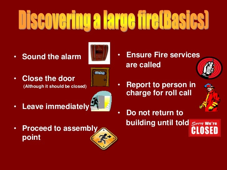 Fire safety in the Workplace