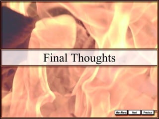 Final Thoughts

 