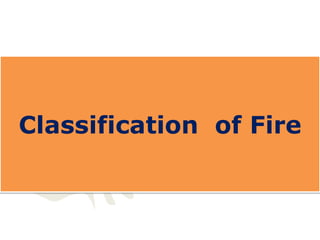 Classification of Fire
 