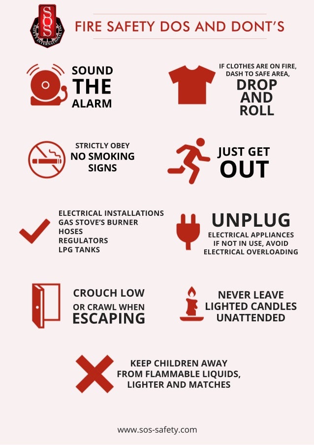 Fire safety dos and dont's