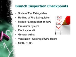 Fire safety of Bank Premises | PPTX
