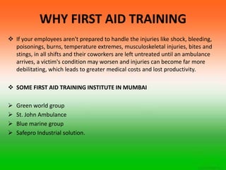 Fire safety first aid | PPTX