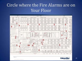 Circle where the Fire Alarms are on
Your Floor
37
 