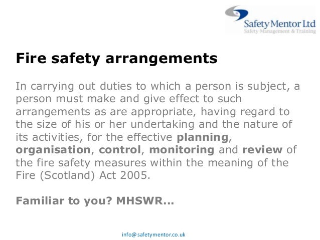 Fire Safety Iosh
