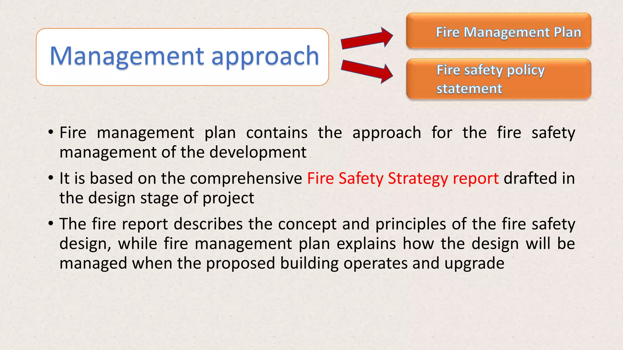 Fire safety management strategy | PPTX