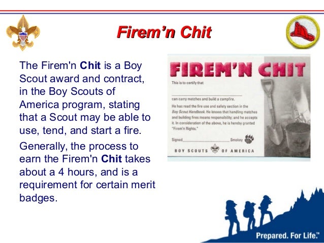 Fire Safety Merit Badge Troop 504