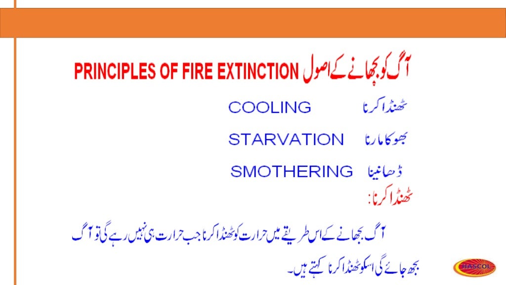 Fire safety & prevention training in urdu