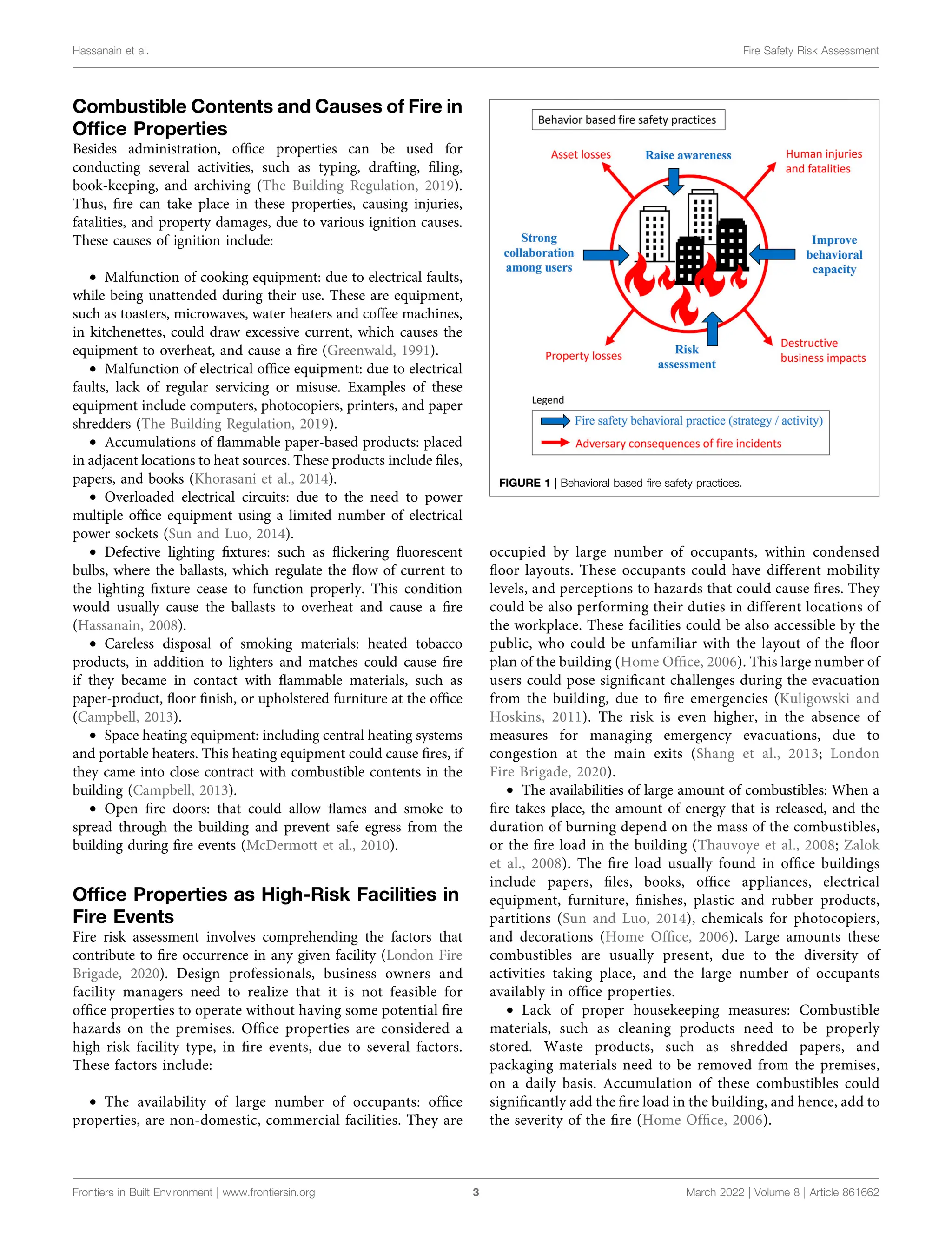 Fire Safety Risk Assessment of Workplace | PDF