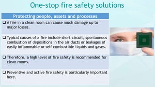 Fire safety solutions for clean rooms. | PPTX