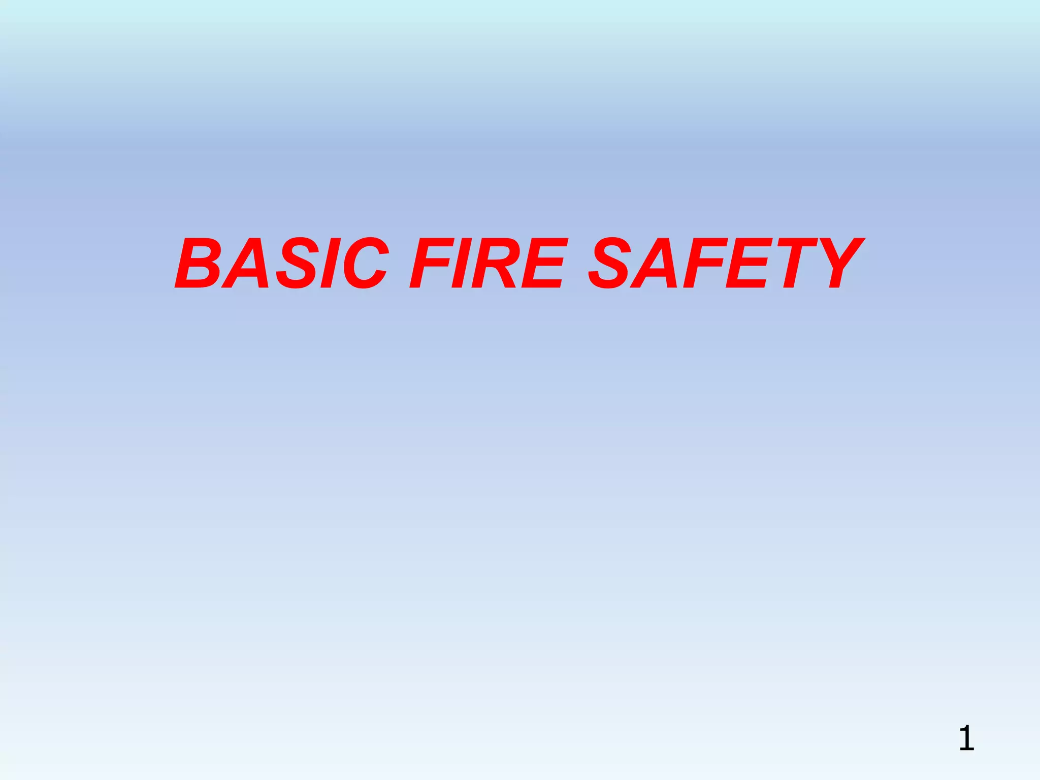 Fire & safety training | PPTX