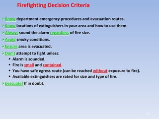 Fire & safety training | PPTX
