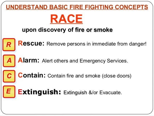 r a c e fire drill r a c e fire drill