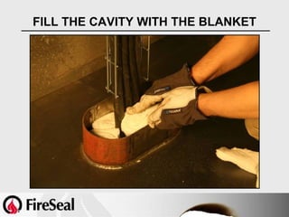 FILL THE CAVITY WITH THE BLANKET
 
