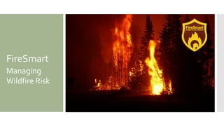 FireSmart
Managing
Wildfire Risk
 