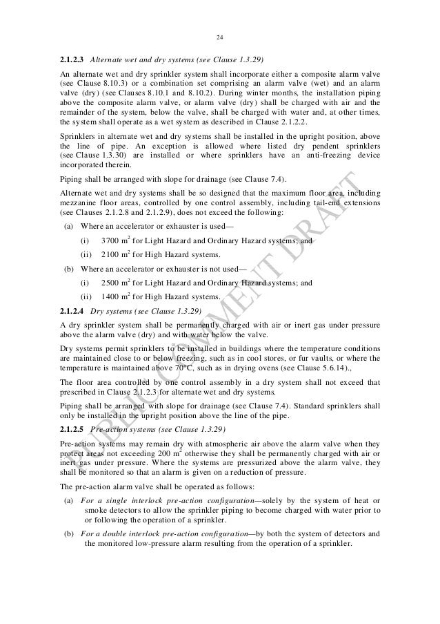 fire sprinkler abcb reference document automatice fire warehouse area calculation