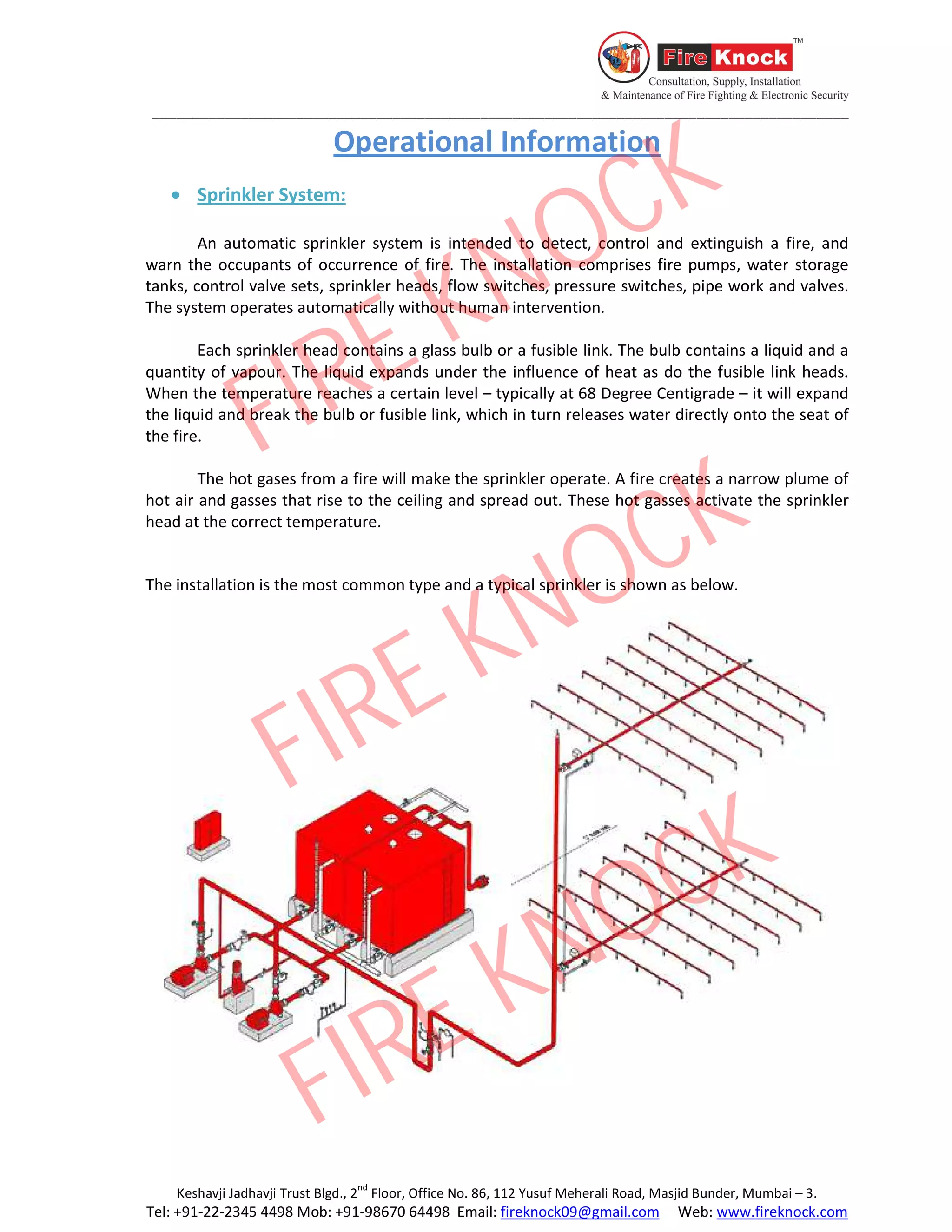 Fire sprinkler system | PDF