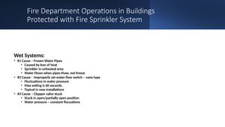 Clapper Fire System Fire Sprinkler Systems for firefighters Overview | PPTX
