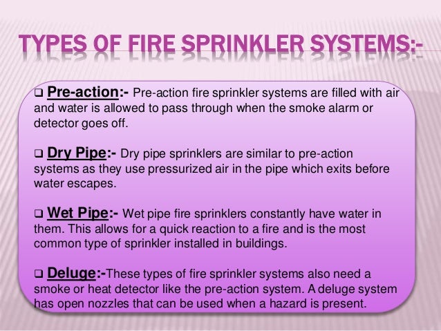 vs dry system action pre Fire industries system safeguard at sprinkler suppliers