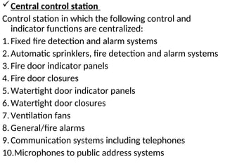 Fire structural integrity for fire protection, fire detection and fire ...