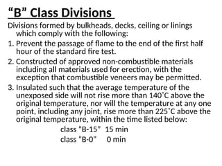 Fire structural integrity for fire protection, fire detection and fire ...