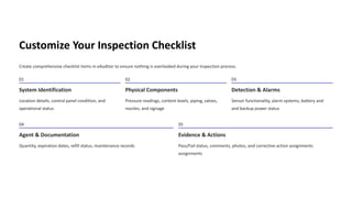 Fire Suppression Checklist.pdf Fire Suppression System Inspection with eAuditor Audits and inspection ...