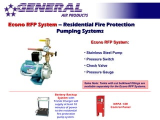 Complete Product Line - General Air Products Fire Protection Division | PPT