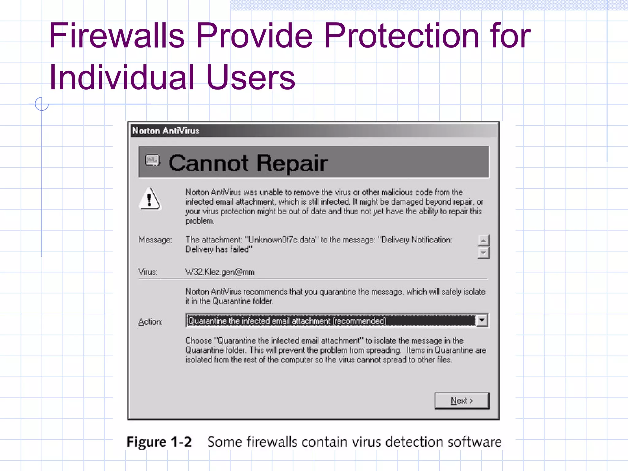 Firewalls Provide Protection for
Individual Users
 