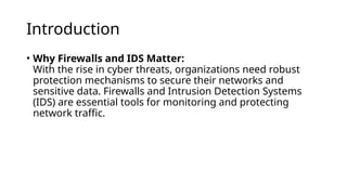 firewall and IDS in information security | PPTX