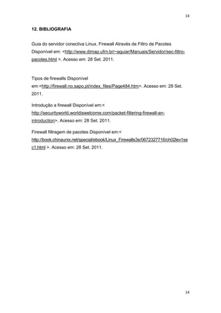 Firewall baseado em pacotes