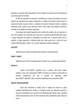 Firewall baseado em pacotes