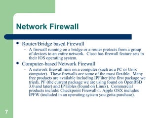 Firewall basics | PPT