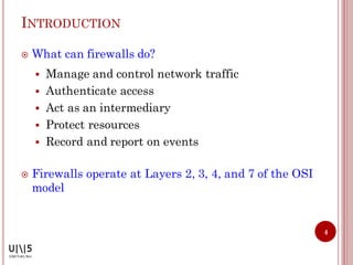 Firewall fundamentals | PDF