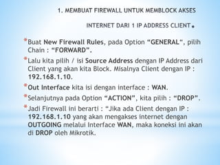 Firewall mikrotik | PPTX