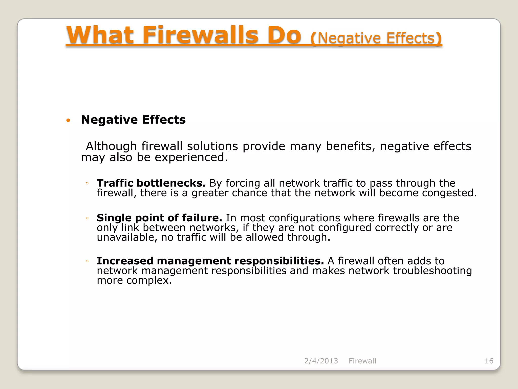 Firewall presentation | PPTX
