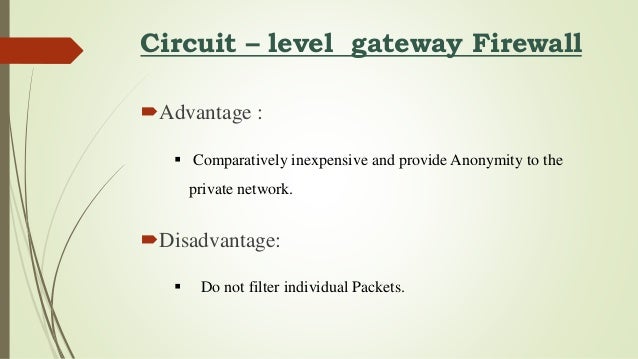 Firewall presentation